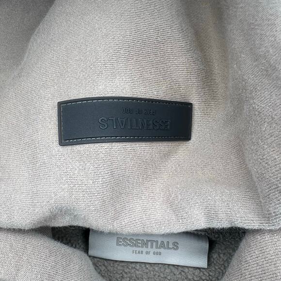 Fear of God Essentials Hoodie Desert Taupe Tan Size S Streetwear Heavy Pullover - Picture 6 of 12